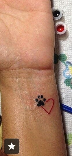 tatouage empreinte chien 263