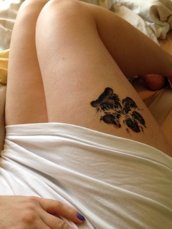 tatouage empreinte chien 27