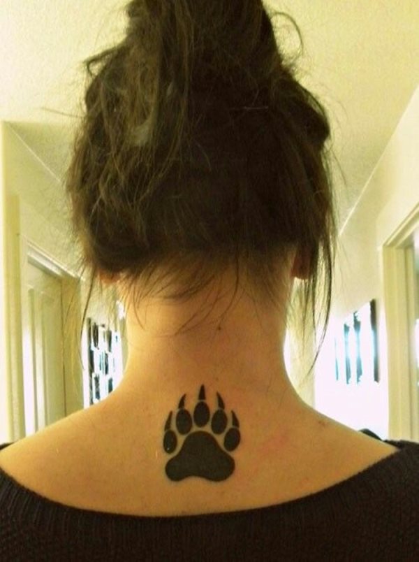 tatouage empreinte chien 71