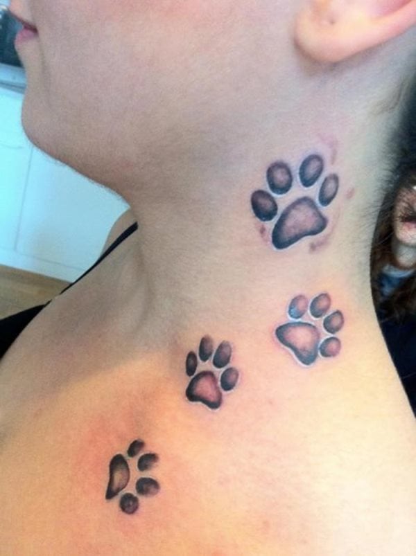 tatouage empreinte chien 79