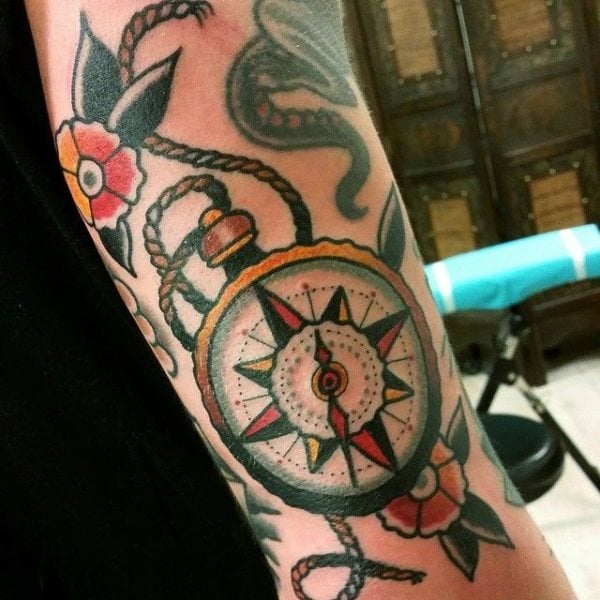 tatouage horloge montre 05