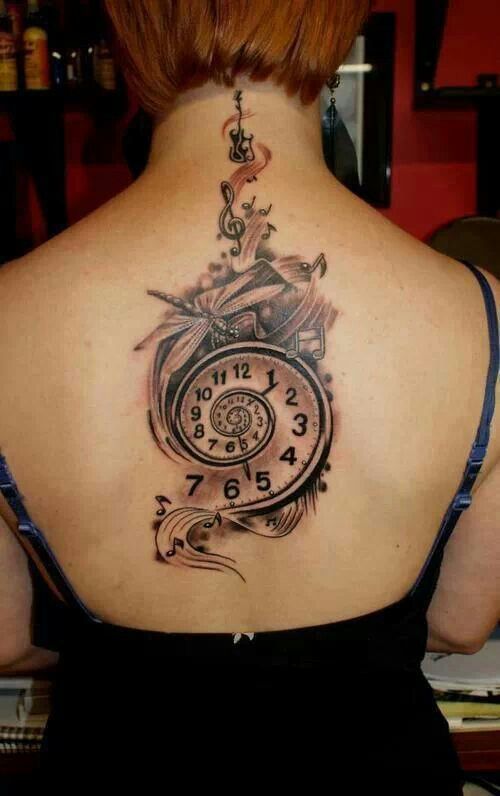 tatouage horloge montre 101