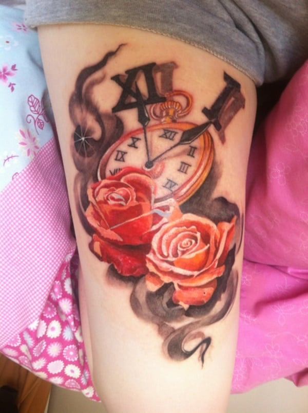 tatouage montre a gousset 341