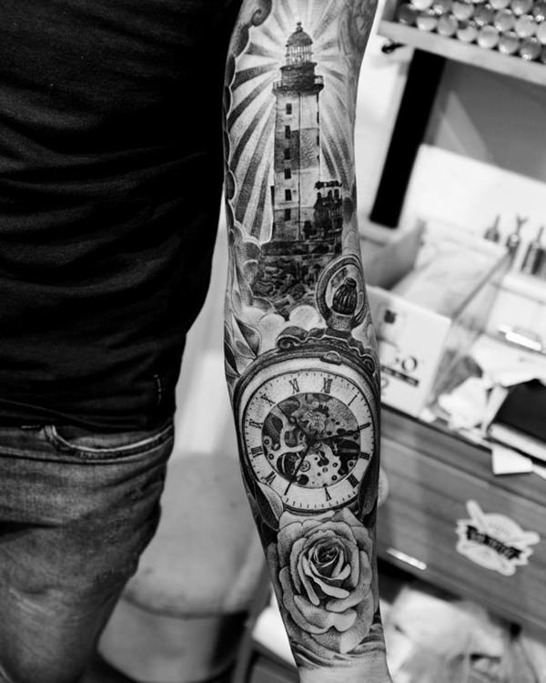 tatouage montre a gousset 57