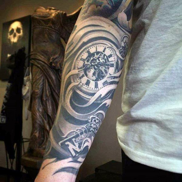 tatouage montre a gousset 665