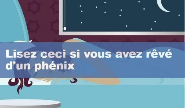 Lisez ceci si vous avez rêvé d'un phénix