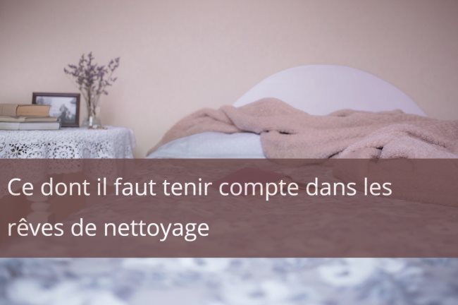 Ce dont il faut tenir compte dans les reves de nettoyage