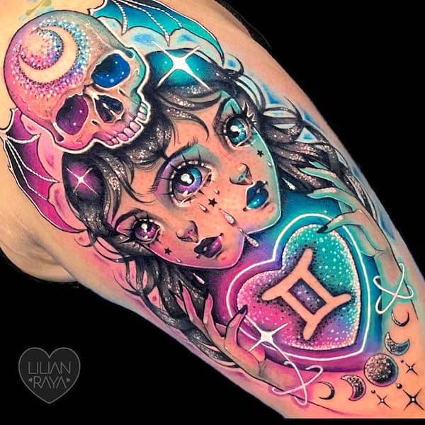 tatouage gemeaux 50