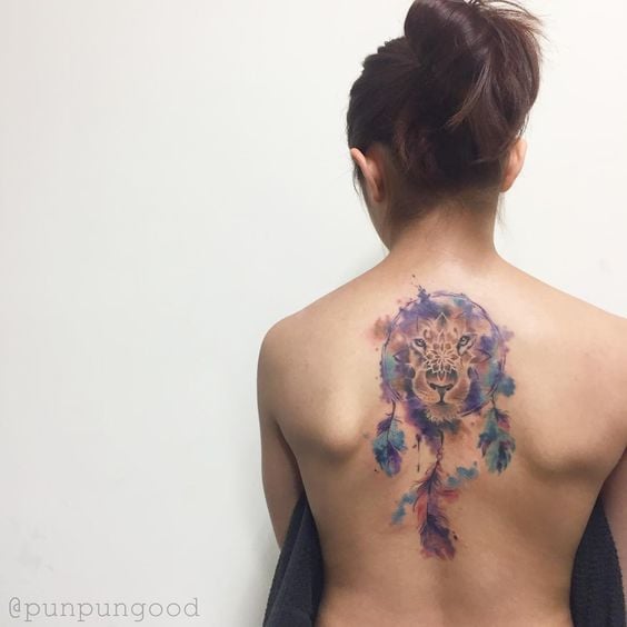 tatouage lion 18