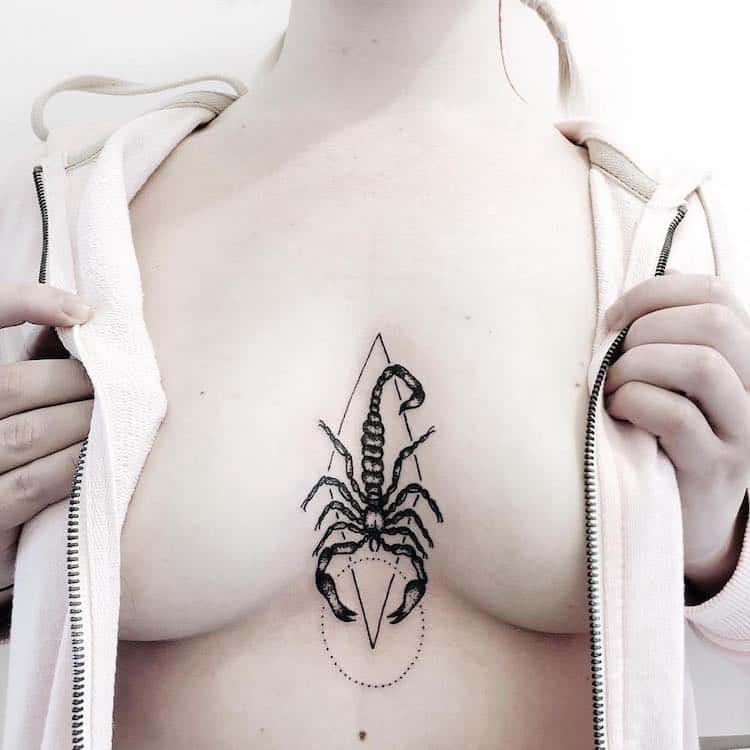 tatouage scorpion 66