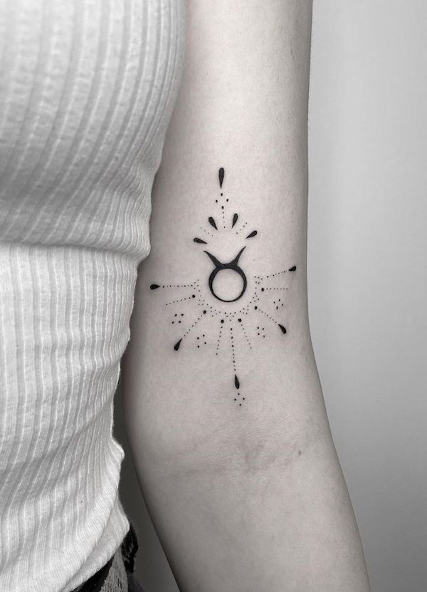 tatouage taureau 46