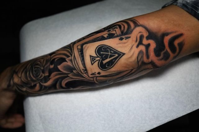 Tatouage l'As de Pique : Significations et dessins les plus tatouées