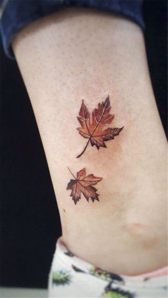 tattoo feuille 14