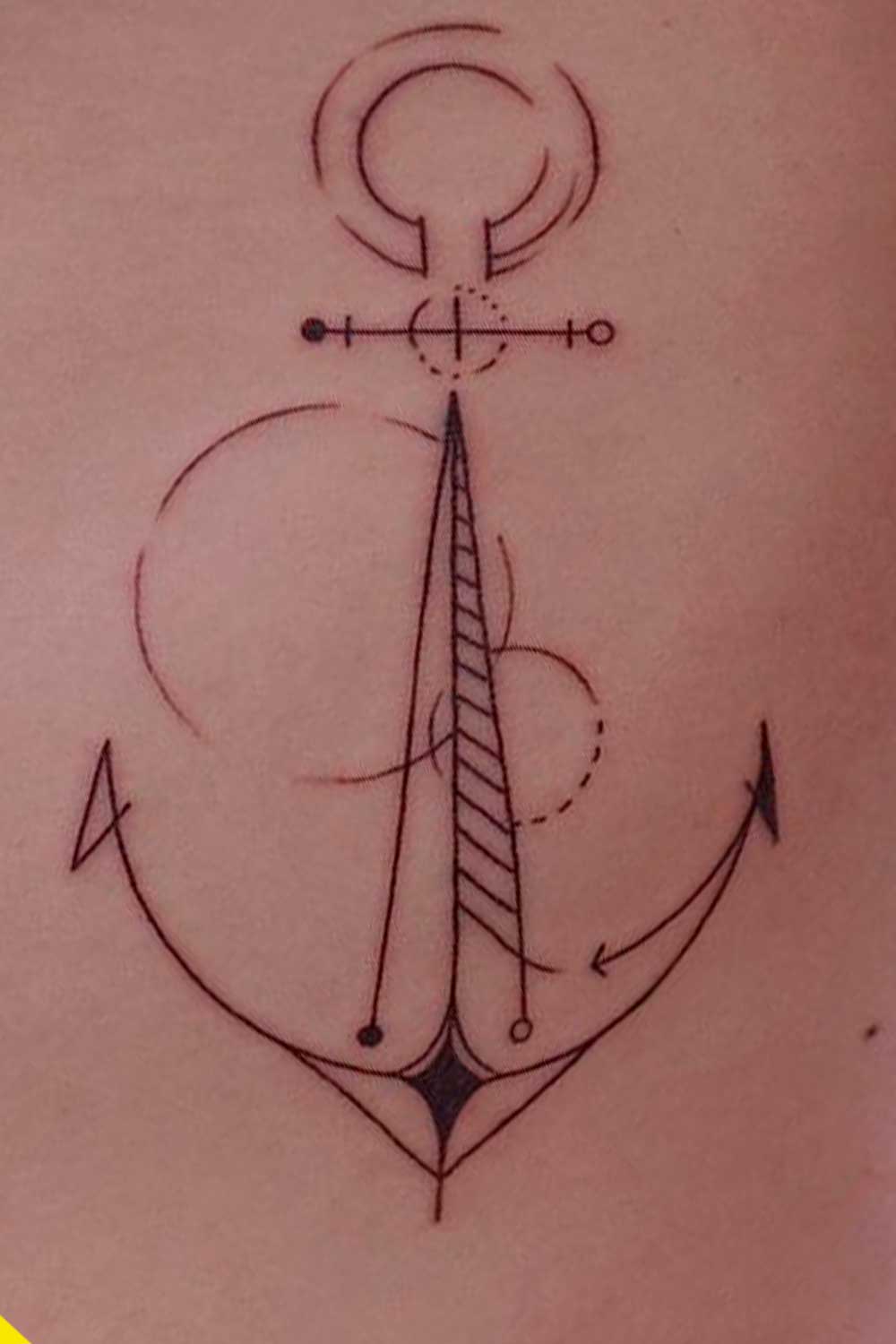 tatouage ancre pour homme 06
