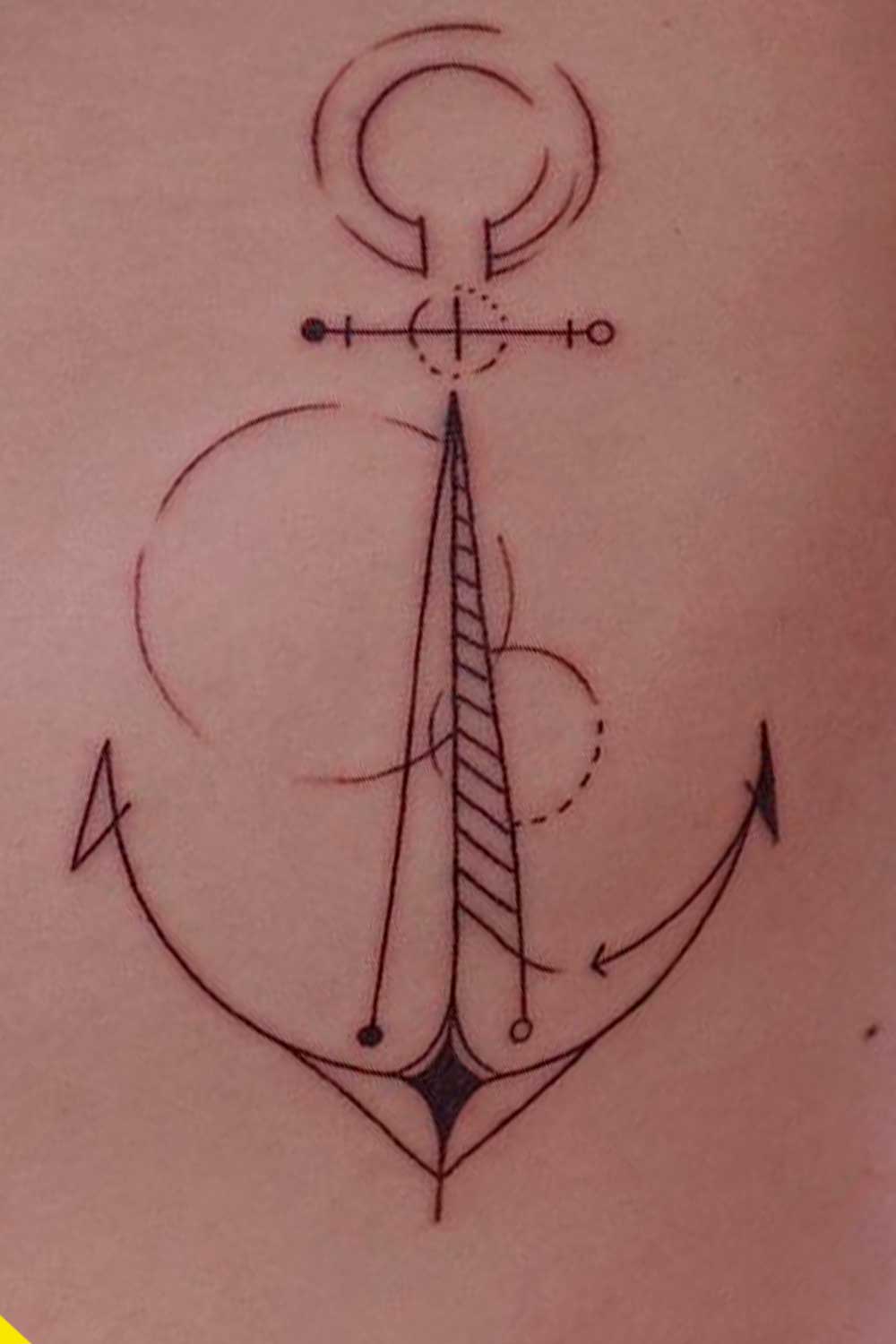 tatouage ancre pour homme 06