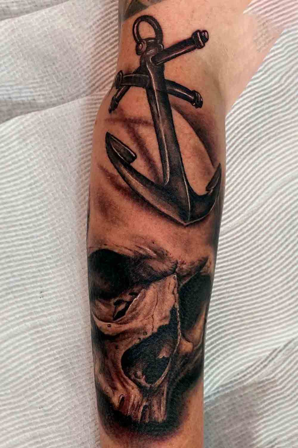 tatouage ancre pour homme 08