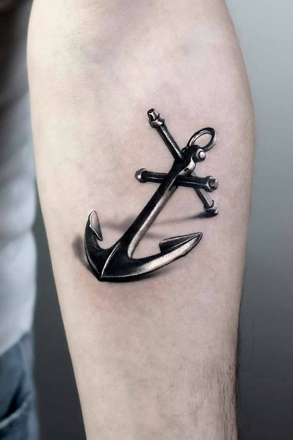 tatouage ancre pour homme 11