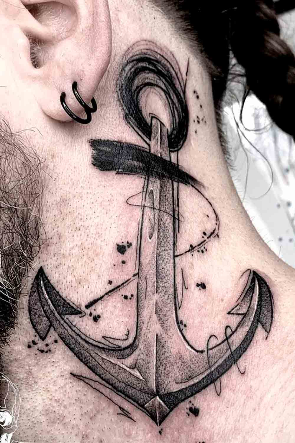 tatouage ancre pour homme 17