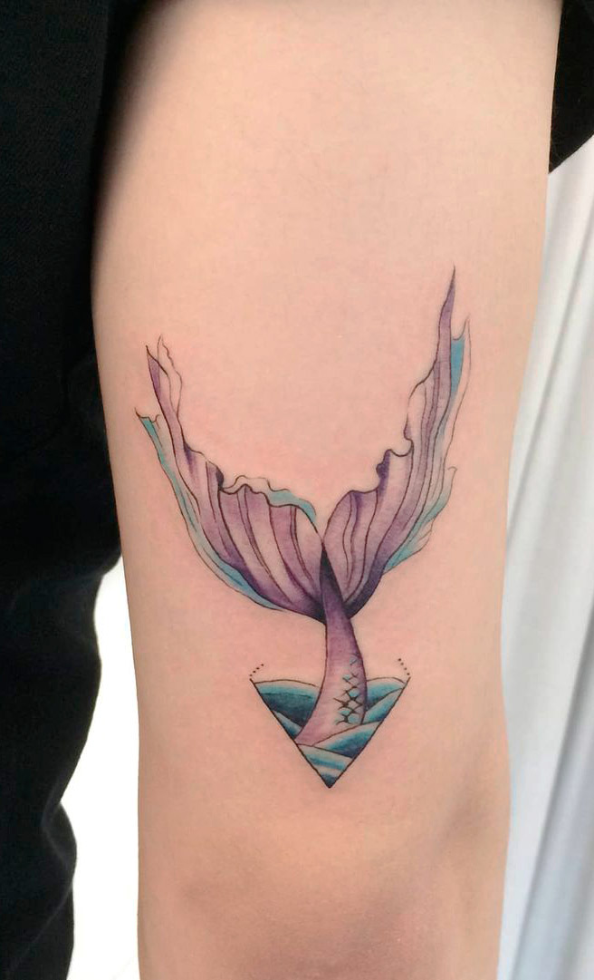 tatouage de sirene sur femme 05