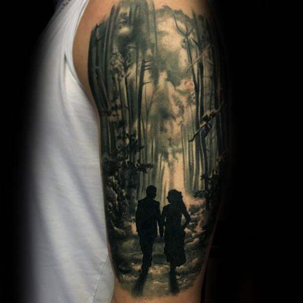 Tatouages de forêts ou de bois : Significations et dessins les plus tatouées
