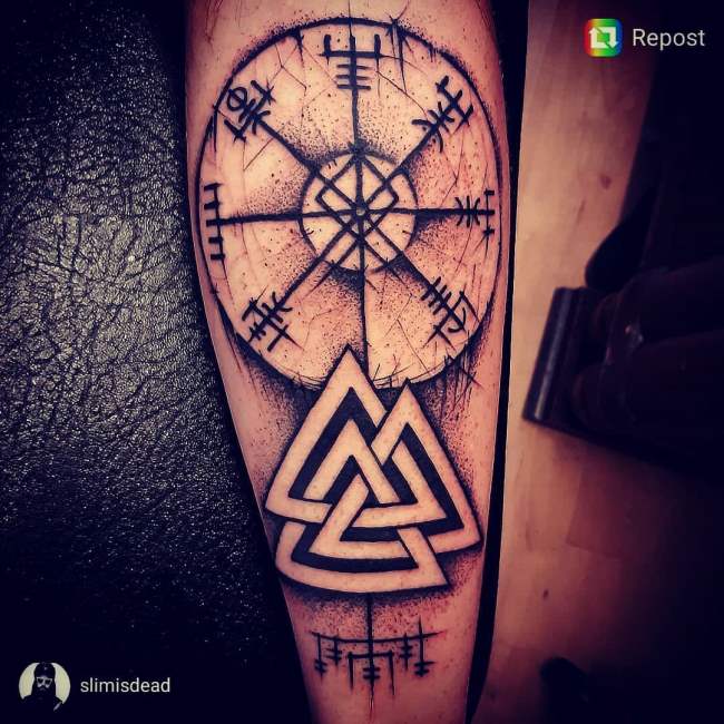 tattoo valknut 124