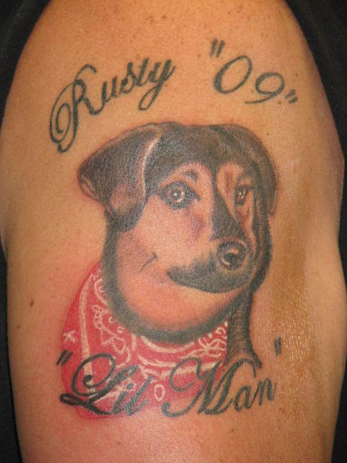 tatouage chien 58