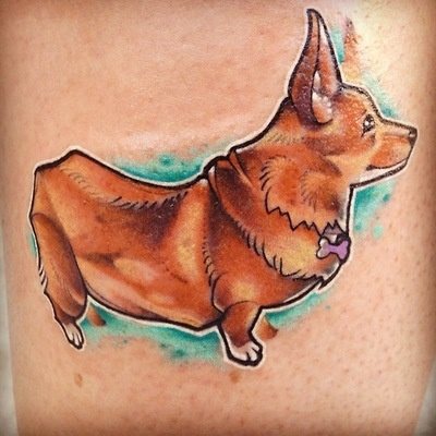 tatuaggio cane 45