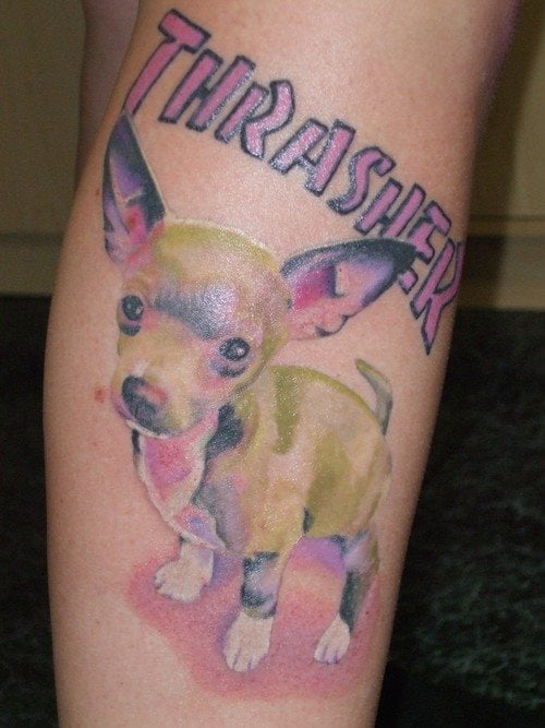 tatuaggio cane 92