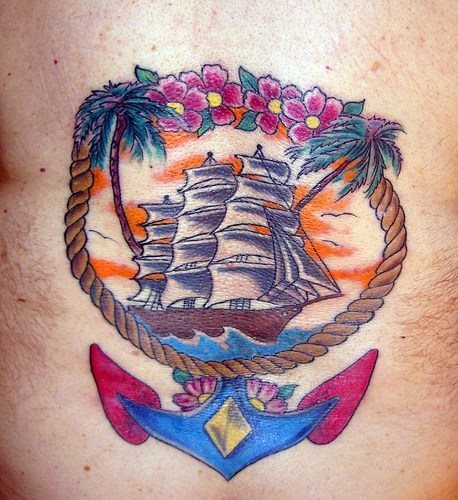 tatuaggio ancora marina 529