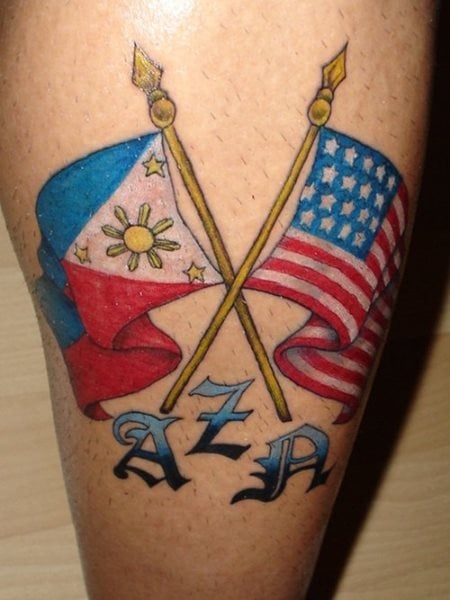 tatuaggio bandiera 527