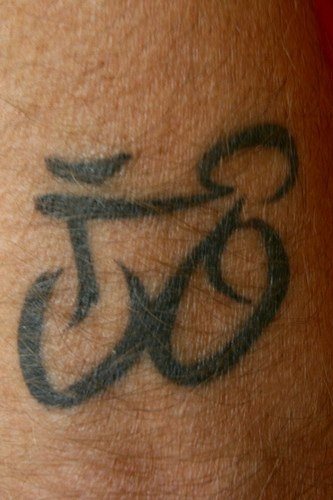tatuaggio bicicletta motocicletta 532