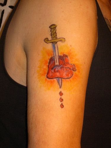 tatuaggio coltello 548