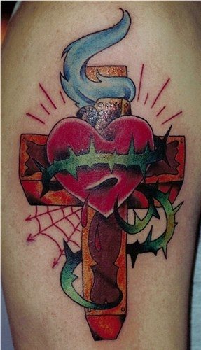 tatuaggio croce 507