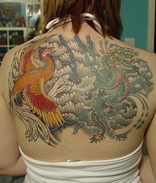 tatuaggio fenice 1028