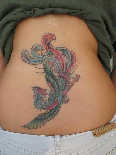 tatuaggio fenice 1046