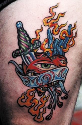 tatuaggio fiamme fuoco 1095