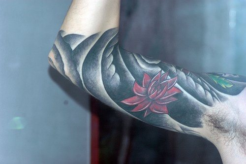 tatuaggio fiore loto 1091