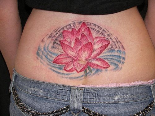 tatuaggio fiore loto 1057