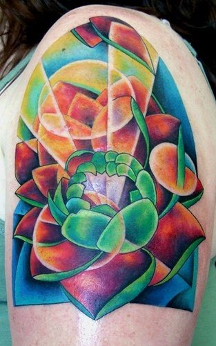 tatuaggio fiore loto 1077