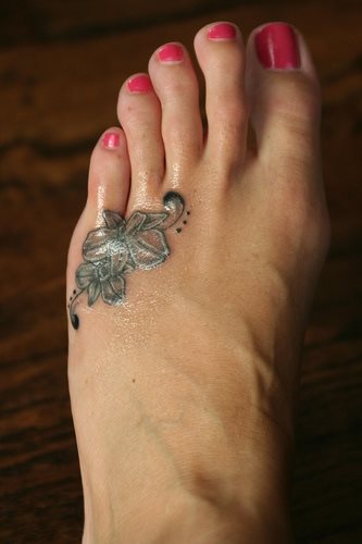 tatuaggio fiore orchidea 1005