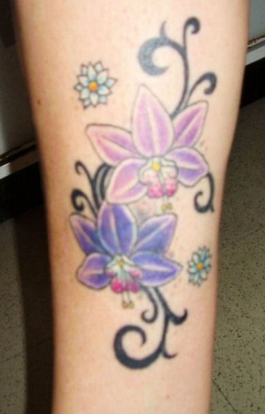 tatuaggio fiore orchidea 1010