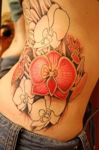tatuaggio fiore orchidea 1013