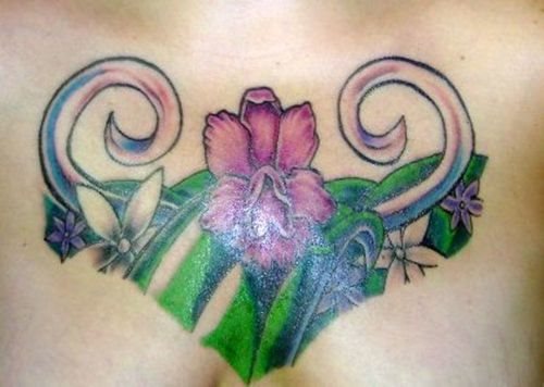 tatuaggio fiore orchidea 1016