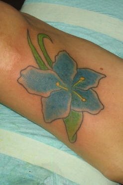 tatuaggio fiore orchidea 1018