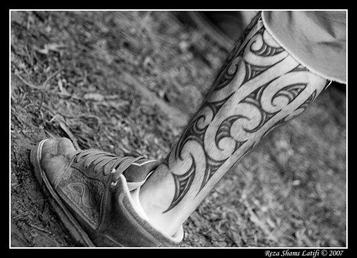 tatuaggio polpaccio gamba 1048