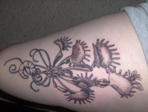 tatuaggio polpaccio gamba 1058