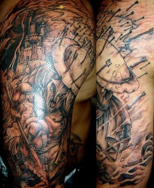 tatuaggio guerriero 1053