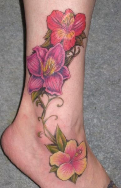 tatuaggio fiore ibisco 1020