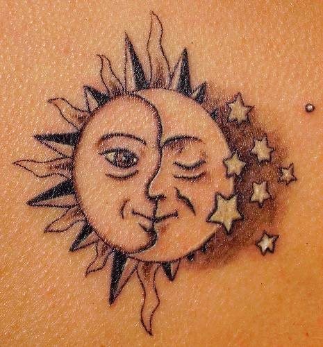 tatuaggio luna sole 1077