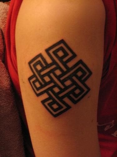 tatuaggio nodo fiocco 1070